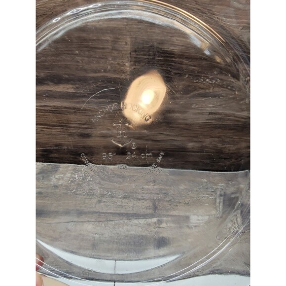 Vintage Anchor Hocking Glass Pie Plate, 9.5”, Fluted Edge - Picture 2 of 4